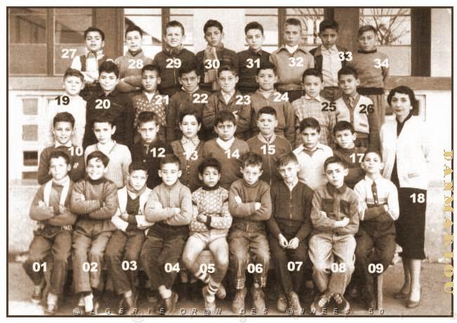 13 JEAN PIERRE A MARAVAL CM2 1956.JPG - ECOLE MARAVAL CM2 1956 ORAN CLASSE MME GRASSI (JEAN PIERRE)
